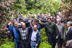 تشییع پیکر استاد منوچهر ستوده - چالوس